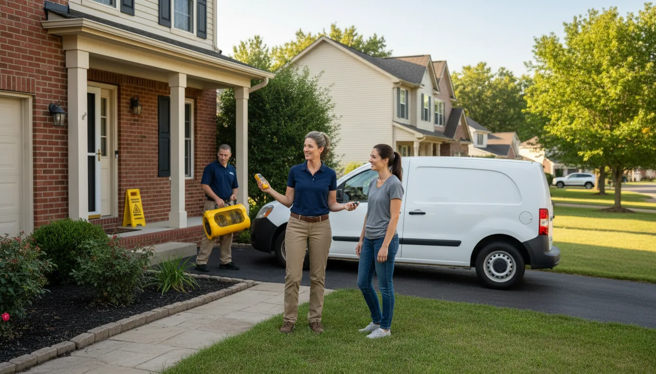Residential water damage restoration in Courtland, MS